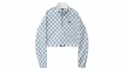 Vans Left Chest Print Half Zip Sweater Bleu / Blue